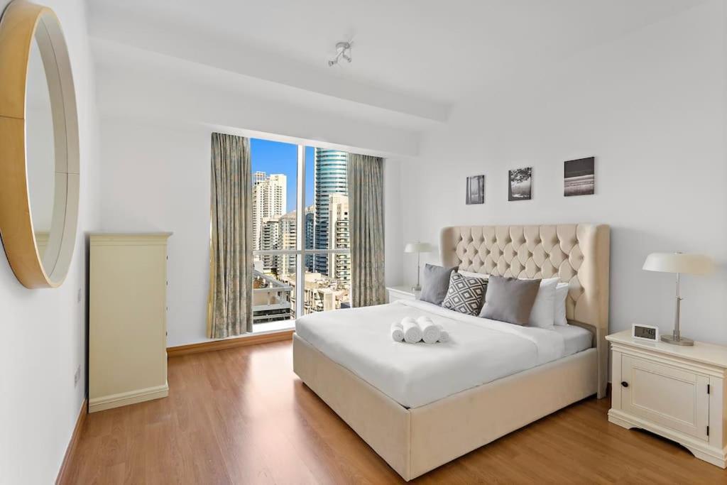 Marina View With Pool, Gym, Tennis Court, 5 Mins To Beach Dubai Exterior photo